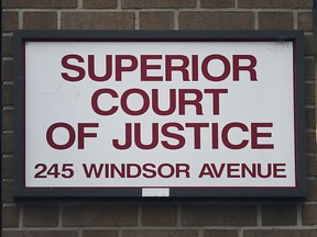 The Superior Court of Justice building in downtown Windsor is shown Dec. 4, 2019.