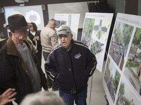 Residents learn about the first phase of Tecumseh's streetscaping master plan during an open house at Tecumseh Arena, Thursday, February 20, 2020.
