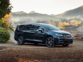 FCA said the new 2021 Chrysler Pacifica (shown here in the Pinnacle model) will offer America's most capable minivan with all-wheel-drive and the most standard safety features in the industry.