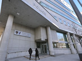 The exterior of the downtown headquarters of the Windsor Police Service, photographed Feb. 20, 2020.