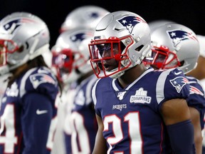 Newly acquired safety Duron Harmon (21) is hoping racism remains a focus going forward.