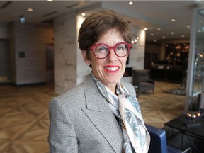 Deborah Yedlin, a journalist, business leader, and chancellor of the University of Calgary, poses in downtown Windsor in advance of her Women of Valour speaker series appearance on Monday, March 2, 2020.