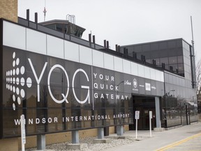 Fewer flights in an age of global pandemic. Windsor International Airport, shown Thursday, March 19, 2020, is preparing for less airline business.