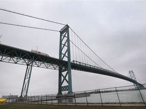 Windsor West MP Brian Masse is calling on Prime Minister Justin Trudeau to make it tougher for cross-border commuters during the current pandemic. The Ambassador Bridge is shown March 19, 2020.