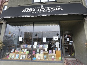 The exterior of Biblioasis book store in Windsor is shown on Friday, March 20, 2020.