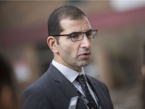 Dr. Wassim Saad, Chief of Staff at Windsor Regional Hospital, holds a news conference on March 18.