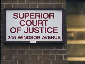 The Superior Court of Justice building in downtown Windsor, photographed December 2019.