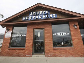 The exterior of Skippy's Restaurant on University Ave. W. in Windsor is shown on Monday, March 9, 2020. After 40 years in business the establishment has shut down.