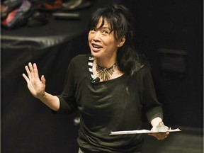 Sook-Yin Lee, a Canadian broadcaster, musician, film director and actress speaks at the University of Windsor's School of Creative Arts on Tuesday, March 10, 2020.