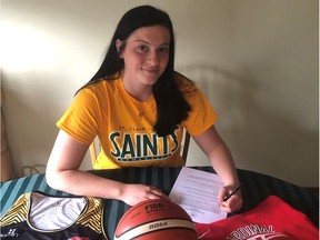 The St. Clair Saints women's basketball team ha sized up with the addition of six-foot-two recruit Jesica Paolini.