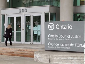 Ontario Court of Justice in Windsor, Ontario is seen in this April 30 file photo.