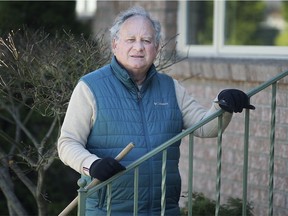 Allan Eberle is shown at his Windsor home on Thursday, April 2, 2020. Eberle and his wife were in Spain when the pandemic broke out and scrambled to get back to Canada.