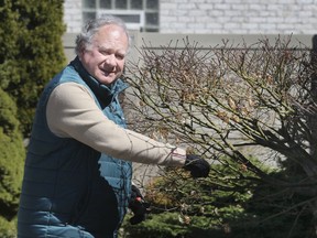 Allan Eberle is shown at his Windsor home on Thursday, April 2, 2020. Ederle and his wife were in Spain when the pandemic broke out and scrambled to get back to Canada.