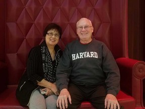 Christine Chan-Bezy of Windsor and Southfield, Michigan, with her husband Jim Bezy in a personal photo.