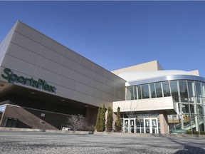 The exterior of the St. Clair Colllege SportsPlex, photographed April 2, 2020.