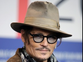 Johnny Depp is seen at the "Minamata" press conference during the 70th Berlinale International Film Festival Berlin at Grand Hyatt Hotel on Feb. 21, 2020, in Berlin, Germany.