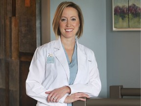 Dr. Jessica Summerfield is shown at her Tecumseh home on Friday, April 24, 2020. She has been named the new president of the Essex County Medical Society.