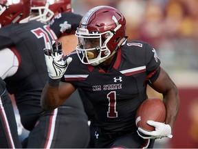 The Detroit Lions traded back in the fourth round to acquire an extra fifth-round pick in Saturday's NFL Draft and used it to take New Mexico State running back Jason Huntley #1.