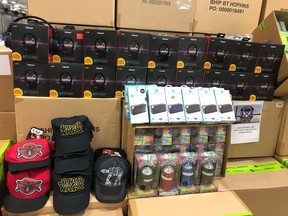 U.S. border officers seized $400,000 worth of counterfeit products, including fake Bluetooth devices and Star Wars hats, that came from  Canada on May 18.