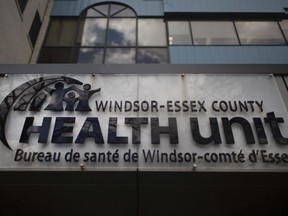 The entrance to the Windsor-Essex County Health Unit.