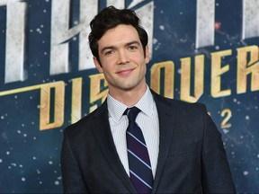 Actor Ethan Peck attends the "Star Trek: Discovery" Season 2 Premiere at Conrad New York on January 17, 2019 in New York City.