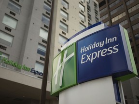 The Holiday Inn Express in downtown Windsor is pictured, Thursday, May 28, 2020.