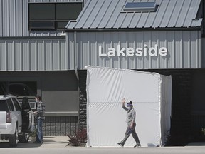 The exterior of Lakeside Produce in Leamington is shown on May 13, 2020.