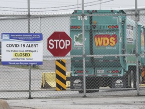 The entrance to the Essex-Windsor Solid Waste Authority public drop off depot in Windsor is shown on Thursday, May 14, 2020.