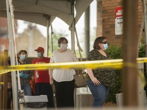 Tents have been erected and hours extended at the COVID-19 Assessment Centre at Windsor Regional Hospital - Ouellette Campus, Wednesday, May 27, 2020.