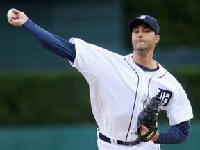 Detroit Tigers starting pitcher Armando Galarraga nearly threw a perfect game against the Cleveland Indians at Comerica Park in Detroit, Michigan on June 2.