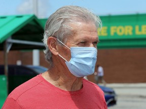 Gerry Kwapisz talks about human nature when people are asked to wear masks while visiting businesses Tuesday.