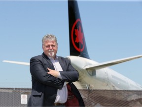 Windsor Airport CEO Mark Galvin is photographed outside Windsor Airport Tuesday following an online news conference on the airport's status during COVID-19.