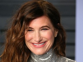 Kathryn Hahn attends the 2018 Vanity Fair Oscar Party following the 90th Academy Awards at The Wallis Annenberg Center for the Performing Arts in Beverly Hills, California, on March 04, 2018. Hahn is currently appearing in an ad campaign for the Windsor-built Chrysler Pacifica.