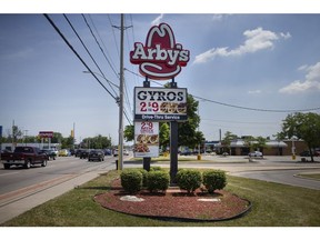 Arby's on Tecumseh Road East where — according to social media posts — two employees took a knee while serving a Windsor Police officer, is pictured Saturday, June 20, 2020.