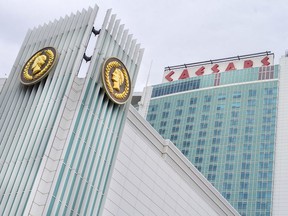 The exterior of Caesars Windsor - still closed due to provincial emergency orders - on June 26, 2020.