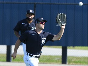 Windsor native and Detroit Tigers' prospect Jacob Robson, seen making a catch in Spring Training, is heading to Australia to play winter baseball.