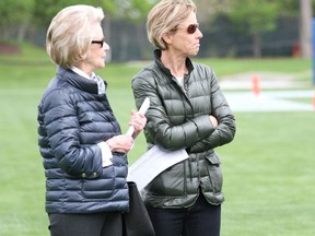 Sheila Ford Hamp, right, is replacing her mom Martha Firestone Ford, left, as principal owner and chairman of the Detroit Lions.