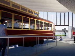 Designer renderings of the Celestial Beacon Gallery structure planned for Windsor's riverfront.