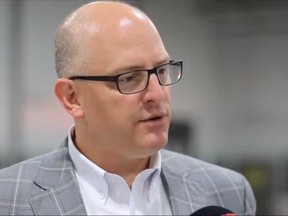 Windsor Mayor Drew Dilkens speaks with media on June 23, 2020.