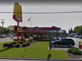 The McDonald's location at 214 Talbot St. West in Leamington is shown in this October 2016 Google Maps image.