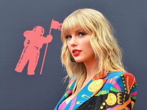 US singer-songwriter Taylor Swift arrives for the 2019 MTV Video Music Awards at the Prudential Center in Newark, New Jersey on August 26, 2019.