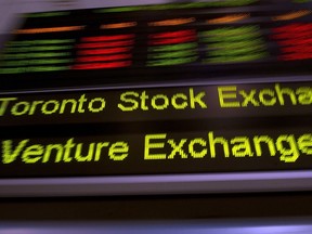 The TSX ticker is shown in Toronto.