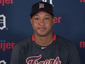 Jonathan Schoop (screen grab from a Zoom conference)