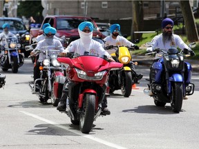 About 30 members of the Sikh Motorcycle Club of Ontario made eight different stops Saturday, including Windsor, LaSalle and Leamington, to thank first responders for their efforts through the pandemic.