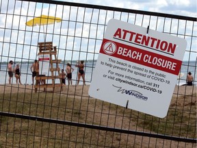 Swim time. Lifeguards receive training at Sand Point Beach Tuesday, July 28, 2020. The popular urban Windsor beach finally opens — officially — for the summer on Wednesday.