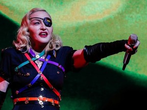 Madonna performs at the 2019 Pride Island concert during New York City Pride in New York City, June 30, 2019.