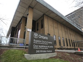 The Superior Court of Justice in Windsor is shown on Dec. 4, 2019.
