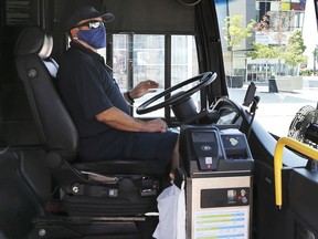 A Transit Windsor bus driver is seen in this July 9 file photo.