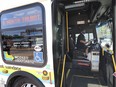 A Transit Windsor bus driver gets set to leave the downtown terminal on Thursday, July 9, 2020.