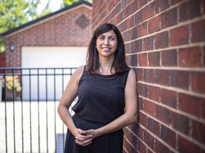 Sabrina DeMarco, WindsorEssex Economic Development Corporation's executive director of the Small Business and Enterprise Centre, is pictured at her home, Friday, July 17, 2020.